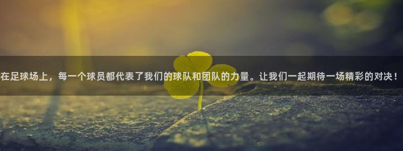 在足球场上，每一个球员都代表了我们的球队和团队的力量。让我们